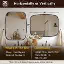 ANDY STAR Black Oval Mirrors for Bathroom, 28x36 Inch Oblong Bathroom Mirrors for Over Sink, Modern Metal Vanity Mirror, Non-Rusting SUS304 Metal Tube Frame, Wall-Mounted Vertically or Horizontally