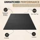 Gorilla Mats Large Exercise Mat 6'x4', 7'x4', 7'x5', 8'x4', 10'x4' (1/4" Thick) Ultra Durable Workout Mat for Home Gym Flooring Non-Slip, Flat Fitness, Yoga & Weight Lifting Floor Mat