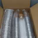 110 Pack Clear Plastic Cups with Lids and Straws, 16 oz Disposable Iced Coffee Cups To Go, BPA-Free Cold Drink Cups for Smoothie, Matcha, Parties (EXP 07/15/26)