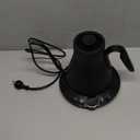 Gooseneck Electric Kettle with 1 Temperature Control for Pour Over Coffee & Tea, Quick Heating, BPA-Free Stainless Steel, Built-in Brew Timer, 1500W/0.9L (Ebony Black)