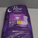 Poise Overnight Incontinence & Postpartum Pads for Bladder Leaks, 8 Drop Extra Coverage, 36 Count (Long)