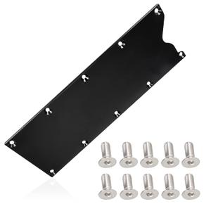 LS Gen 3 Billet Valley Pan Gasket Cover Plate Billet Aluminum Low Profile Compatible with LSX LS1 LM7 LR4 LQ4 LS6 L59 LQ9 LM4 L33 Black