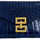 Verdusa Women's Clutch Evening Bags Trendy Envelope Handbags Metallic Purses Formal Wedding