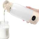 SORUTO Portable Milk Warmer for Travel, 45W Fast Charging Bottle Warmer with 17oz Large Capacity, Fast Heating Breast Milk Warmer, Long Battery Life, Precise Temp Control
