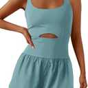 ReachMe Womens Running Onesie Workout Rompers Athletic Romper One Piece Outfits Exercise Jumpsuits Gym Yoga Clothes, No Size