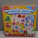 SYNARRY Wooden Alphabet Puzzle, 52 Pieces ABC Puzzles for Kids Ages 3-5, Alphabet ABC Letter Blocks Puzzles for Toddlers 3-5, Animals Letter Matching Preschool Learning Toys, Easter Gifts for Kids