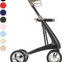 byACRE Carbon Ultralight Rollator Walker - 10.6 lbs Adult Walkers with 4 Wheels and Seat - Lightweight Seated Walkers with Wheels - Foldable Rolling Walker with Seat - Walker for Adults