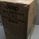 Jeep Milestone 6-in-1 High Chair by Delta Children - High Chair Converts to Stool, Booster Seat, Toddler Chair, Activity Table and Desk and Chair, Sage Green