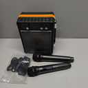 Karaoke Machine, Portable Bluetooth Speaker with 2 Wireless Microphones for Adults & Kids,Karaoke Speaker for Parties and Gatherings, PA System Supports TWS/USB/TF/REC/AUX and TV Connected