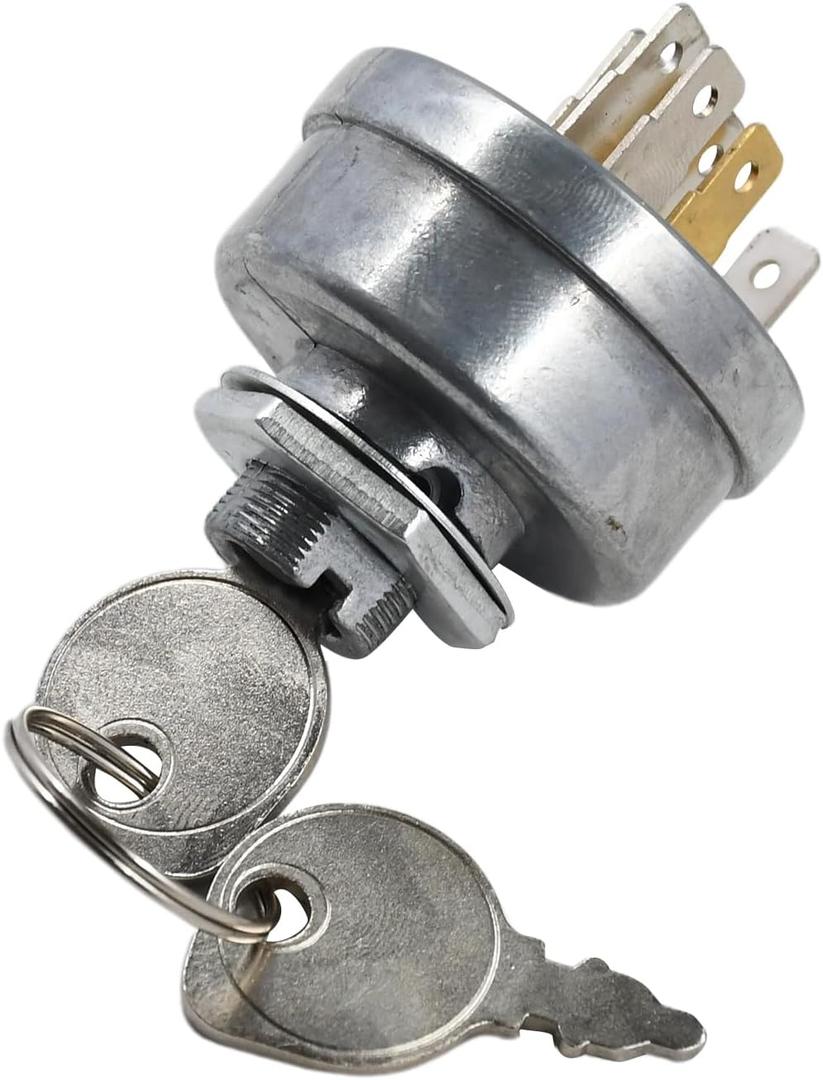 430-770 Ignition Switch with 2 keys for MTD 725-1396 925-1396, Husqvarna 539101770, Toro 83-0020, Simplicity Snapper 1686734SM 5020927, Scag 48798 Lawn Mower Replaces 490066 493625 692318 825129