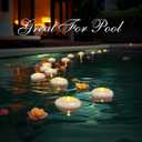 Homemory 24 Pack 3 Flameless Led Floating Candles, 200 Hour White Battery Operate Waterproof Tealights for Cylinder Vases, Centerpieces at Wedding Decor, Party, Pool