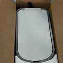 KUK Slim Bathroom Trash Can with Lid Soft Close, Step Pedal, 2.6 Gal/ 10L Stainless Steel Garbage Can with Removable Inner Bucket, AntiFingerprint Wastebasket for Office, Bedroom, Toilet (White)