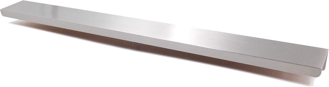 Jetland Cabinets Drawers Edge Pulls - 4-Pack, 12" Overall Length, Brushed Nickel, Concealed Tab Pulls for Kitchen Garage Cabinet Drawers, PW5018B305L