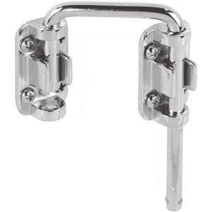 Prime-Line S 4378 Sliding Door Loop Lock, 1-7/16 In., Diecast Construction, Nickel Plated (Single Pack)