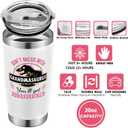 Grandma Gifts - Birthday Gifts for Grandma - Mothers Day, Christmas Gift Ideas for Grandmother from Grandchildren, Granddaughter, Grandson, Grandkids - 20 Oz Stainless Steel Tumbler