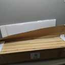 Solid Pine Wire Shelf Covers, 12" D x 42" L, Tool-Free Pantry Rack, 42" Length