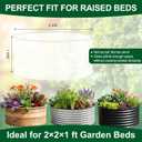 2 Pack Garden Netting for Raised Beds, Ultra-Fine Mesh Plant Covers with Drawstring, Bird, Pest & Small Animal Barrier for Vegetables, Fruits & Flowers, Fits 2 ft Dia x 1 ft H Round Raised Beds
