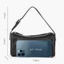 Premium Full-Grained Leather Crossbody Purses for Women, Hobo Bags for Women Crossbody with Adjustable Strap (Small, Black)