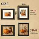 8x10 Black and Gold Picture Frame, 8 x 10 Vintage Frame with Real Glass, Display 5x7 Photo with Mat or 8x10 without Mat, Wall Hanging & Tabletop Ornate Poster Frames for Gallery Antique Dco