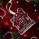 2 x NewEleven House Warming Gifts, New Home Ornament 2025, Dream Home Gift Ideas Decor - Welcome Home Gifts, Housewarming Gift New Home, Best Housewarming Presents 2025 - Glass Ornament