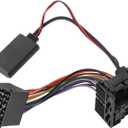 Stereo Radio Harness for BMW E46 3 Series Bluetooth AUX Adapter Music Cable Convenient 11.5cm 1 PCS Black