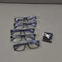 Gaoye 0.75 Professional Reading Glasses for All Day - Computer Readers with Blue Light Protection - Value Pack