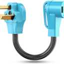 CircleCord NEMA 10-30P to 14-50R EV Charger Adapter Cord Compatible with Tesla Model 3/S/X/Y, 30 Amp Dryer to 50 Amp EV for Level 2 Charging, ETL Listed (Not for RV and Dryer)