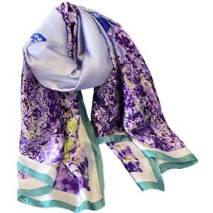 Acotavie Scarfs for Women Dressy Fashion Scarves Long Floral Pattern Scarf Lightweight Sunscreen Shawls (C023)
