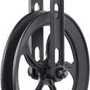 Rustic State Vintage Industrial Look Medium Wheel Farmhouse Pulley for Custom Make Wall Mount Pendant Lamp Frosty Black
