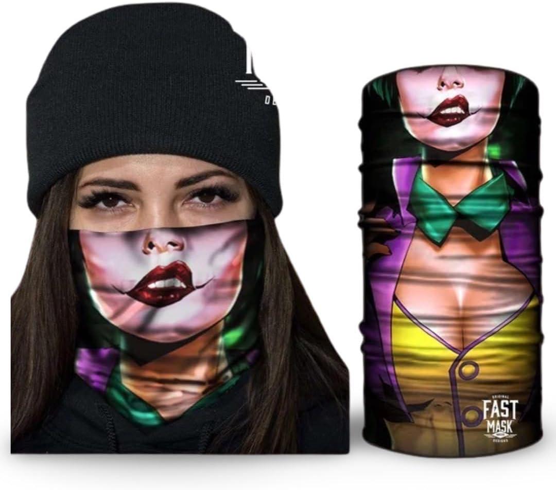 3 x Tubular Bandanas With Face Shielding Protection Unisex - Camo (Purple)