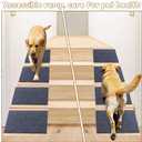 2-Pack Foldable Dog Ramp, Non-Slip Pet Ramp for Stairs, Porch Steps & Indoor Use, Easy Climbing for Small Medium Dogs & Cats, Easy Storage