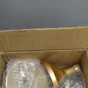 HBlife 3 PCS Gold Cake Stand Set (8"/10"/12" Plate) for 6-10 Inch Cakes, Dessert Table Display Set, Cupcake Stand for Party, Wedding, Birthday, Baby Shower, Anniversary (Metal)