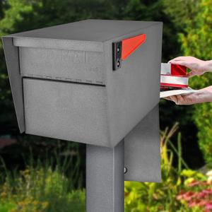 Mail Boss 7525V Mail Manager Street Safe Locking Security Mailbox, Granite