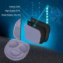 XANAD Hard Case for Sony WH-CH720N/WH-CH520N/WH-CH710N/WH-CH510 Wireless Bluetooth Noise Canceling Over The Ear Headphones - Storage Protective Travel Carrying Bag(Grey) (Gray Case with Mesh Bag)