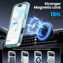 Magnetic for iPhone 17 Pro Case, Heavy Duty Protection, 23ft Military-Grade Drop Protection, Compatible with MagSafe, Tough Non-Slip, Matte Surface Phone case for iphone 17 Pro 6.3", Light Green