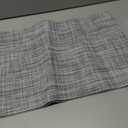Leetaltree Linen Grey Placemats Set of 6 - Heat Resistant Non-Slip Place mats for Dining Table, Washable Durable PVC Vinyl Woven Table MatsLinen Grey, 6