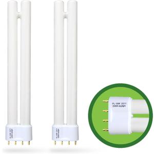 2Pack PL18-B-FFP 18W Replacement for OttLite T18330 T186C0 T40112 Fluorescent Light Bulb,18W Fluorescent Light Bulbs Tpye B,930lm,5500K Bright Natural Daylight,2G11 Base