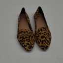 Obtaom Women's Pointy Toe Loafer Flat Comfortable Faux Suede Work Shoes,Cute Penny Loafer Slip On Ballet Flat (9, Leopard Print)
