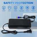 29.4V 5A Lithium Battery Charger 3-Pin XLR Connector for 24v/25.2v Li-ion Battery Pack24V Power Charger Adapter with Display Screen Fast Charging, Built-in Fan for Cooling