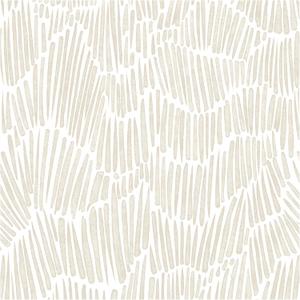Theper Beige Wallpaper 17.3"78.8" Modern Striped Peel and Stick Wallpaper Boho Removable Self Adhesive Wall Paper for Bedroom Waterproof White and Gold Contact Paper for Cabinets Vinyl