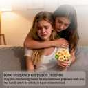 Best Friend Birthday Christmas Crochet Flowers Basket for Women Friends Long Distance Moving Away Leaving Farewell Gift Handmade Flower Decor with Basket Bestie Sister Coworker Friendship