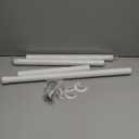 Closet Rods for Hanging Clothes, 17 to 69 Inches Stepless Adjustable Metal Closet Rod, 1.3 Inches Heavy Duty Clothes Hanging Rod for Closet Wardrobes Laundry RV, White