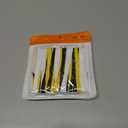 2 x UpUGo 3 Pair Flat Shoe laces, 5/16" Wide Shoelaces for Athletic Running Sneakers Shoes Boot Strings (40", White Black Yellow)