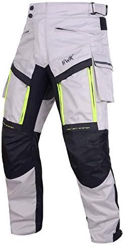 HWK Motorcycle Pants Cargo Pants Work Pants for Men Adventure Hi-Vis All-Purpose, XL