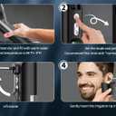 Water Ear Wax Removal Kit - Electric Ear Cleaner with LED Display, Ear Irrigation Kit Tool for Adults & Kids - Clear Wax Ear Built Up, 8 Pressure Settings & 6 Tips (Black)