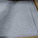 Soalmost 10x14 Area Rugs for Living Room, Non Slip Machine Washable Vintage Rugs, Low Pile Lightweight Large Rug for Bedroom, Dining Room, Home Office Blue Ivory