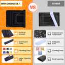 Pohxev Rubber Puzzle Mat Roll UpJigsaw Saver Pad Matt Rollup 46" x 26" Up to 1500 1000 500 Pieces, Upgraded Travel Storage Bag with 6 Sorting Trays Portable Keeper with Non-Slip Bottom.