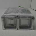 50 Count Clear Plastic Hinged Take Out Containers Clamshell Takeout Tray Food Clamshell Containers Outside Diameter for Dessert, Snacksetc, Cakes Slice, Cookies, Salads