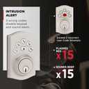 Kwikset Powerbolt 240 5-Button Keypad Satin Nickel Traditional Electronic Deadbolt Door Lock, Featuring Convenient Keyless Entry, Customizable User Codes and Auto-Locking