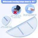 MorningRo 3 Pcs Round Flat Window Well Covers Plastic Window Well Cover for Snow and Rain 39" Length x 17" Depth x 2.5" Height for Basement and Outdoor Use